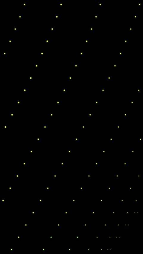 Abstract Yellow Dot Grid Curtain Effect on Dark Background Seamless Loop Video stock 330794174