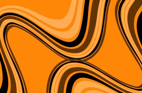 Abstract yellow dynamic shapes pattern background Stock Illustration