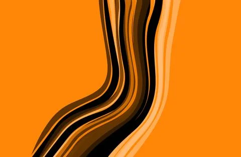 Abstract yellow dynamic shapes pattern background Stock Illustration