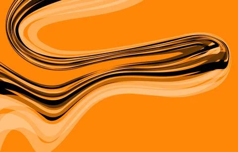Abstract yellow dynamic shapes pattern background Stock Illustration