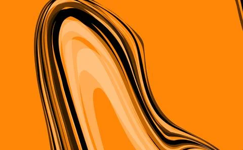 Abstract yellow dynamic shapes pattern background Stock Illustration