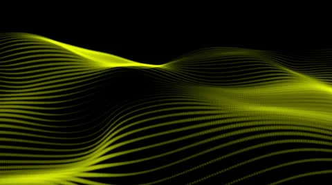 Abstract yellow energy loop Video stock 25846310