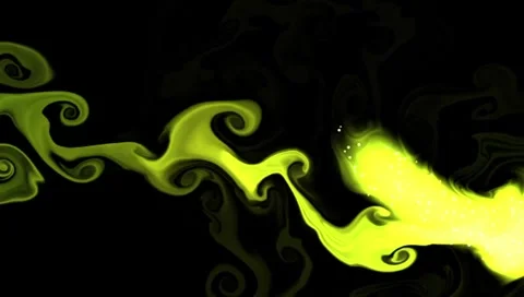 Abstract yellow flames on black Stock Footage 314615653
