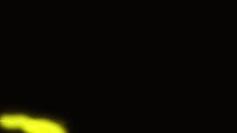 Abstract Yellow Flames Dancing in Darkness with Cinematic Motion and Soft Glo Video stock 342429844