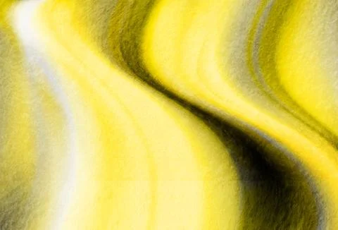 Abstract Yellow Flowing Fabric Texture With Soft Light, Motion and Contempo.. Stock Illustration