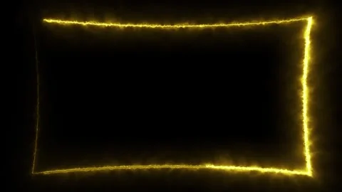 Abstract yellow frame light streak motion Vidéo 330441415