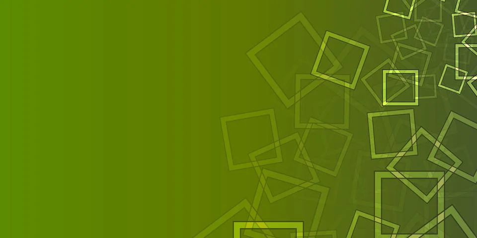 Abstract Yellow Frames, Squares on Green Background Pattern with Free Copy .. 스톡 일러스트