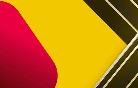 Abstract yellow geometric background with diagonal lines and shapes. Vector.. 스톡 일러스트