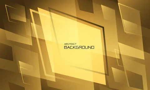 Abstract yellow geometric design creative technology futuristic background ve Stock Illustration