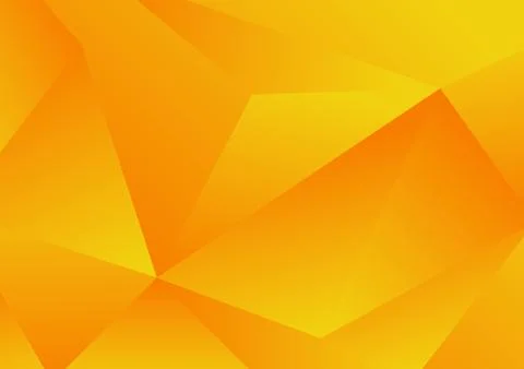 Abstract yellow geometric low polygon background and texture Stock Illustration