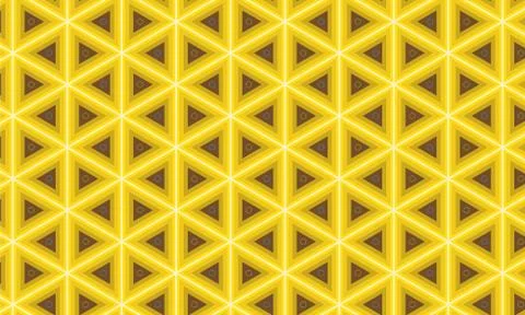 Abstract yellow geometric seamless background. vector illustration Stock Illustration