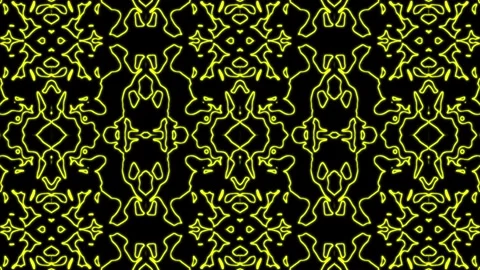 Abstract yellow geometric seamless pattern background. Abstract Stripes Kalei Stock Footage 166710355