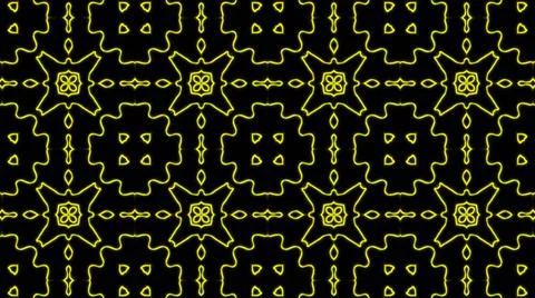 Abstract yellow geometric seamless pattern background. Abstract Stripes Kalei Illustrazione stock