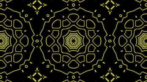 Abstract yellow geometric seamless pattern background. Abstract Stripes Kalei Illustrazione stock