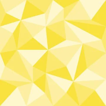 Abstract yellow geometric seamless pattern with triangles, vector 스톡 일러스트