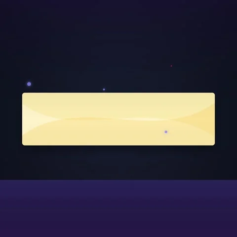 Abstract Yellow Geometric Shape with Blue Particles on Dark Nebula Background Stock Footage 348230758