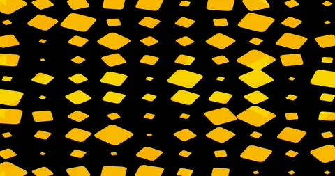 Abstract Yellow Geometric Squares Pulse and Rotate Loop Видео 343603518