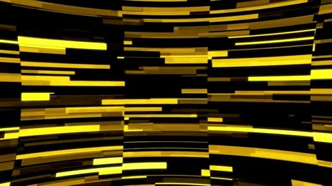 Abstract yellow glowing bars motion background 4k. Stock Footage 336317761