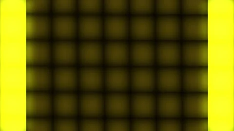 Abstract Yellow Glowing Bars Sliding on Grid, Neon Motion Graphics Background Stock Footage 329203187