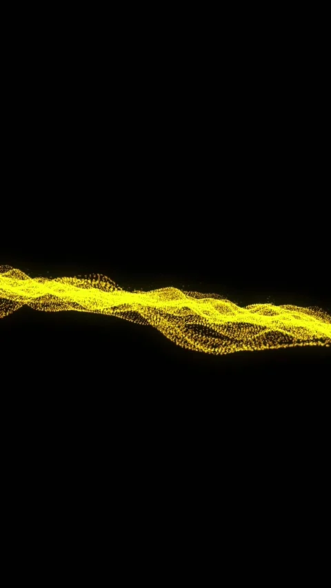 Abstract yellow glowing particle burning in outer space background. Stock Footage 229459617