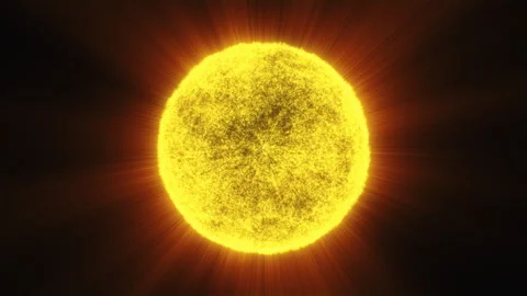 Abstract yellow glowing star Stock Footage 250509756