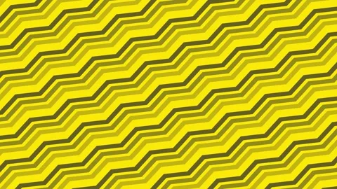 Abstract yellow gradient background texture, wavy retro groovy geometric zig zag Video stock 296285559