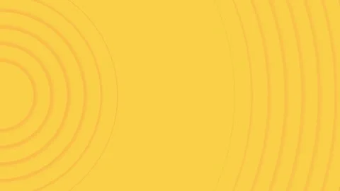 Abstract yellow gradient circles pristine backdrop loop animation. Stock Footage 286409072