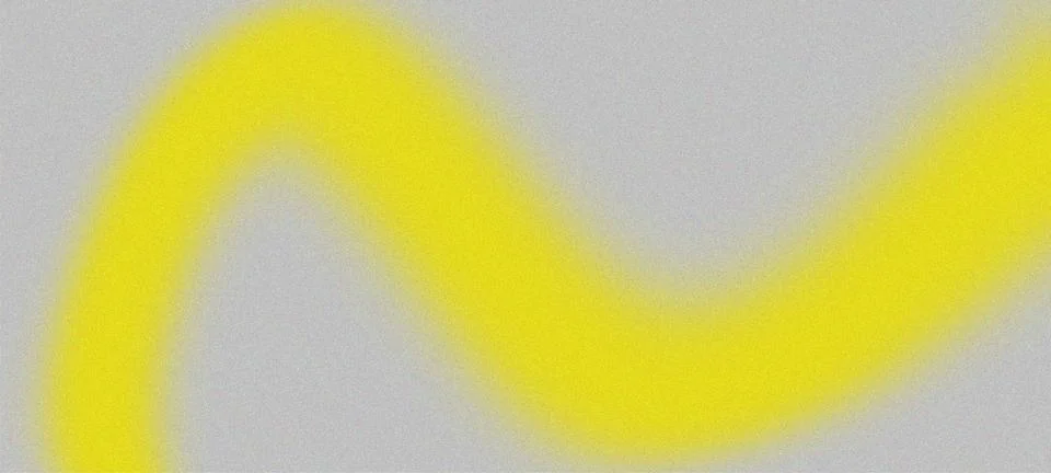 Abstract Yellow Grainy Gradient Wave Background with Retro Noise Texture an.. Stock Illustration