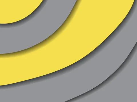 Abstract yellow-gray background, cut-out paper Stock Illustration