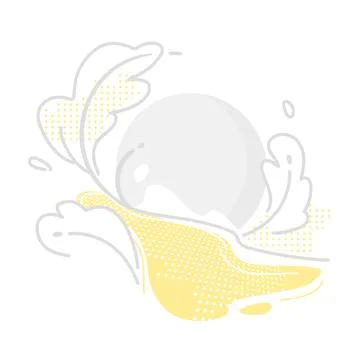 Abstract yellow gray fluid shape background. Eco textured design backdrop. Plant Stock Illustration