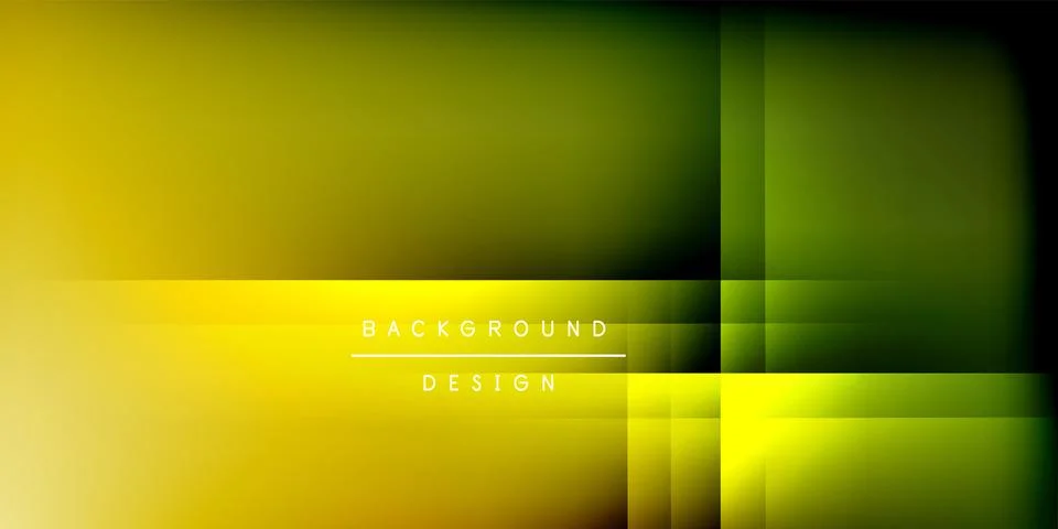 Abstract yellow, green gradients. Rectangular shapes overlap creating modern イラスト素材