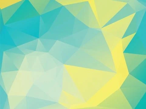 Abstract yellow green polygon background Illustrazione stock