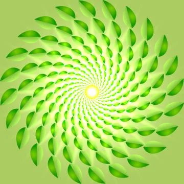 Abstract yellow-green spring background Illustrazione stock