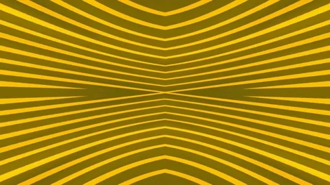 Abstract yellow hypnotic geometric pattern motion background Stock-Footage 336112934