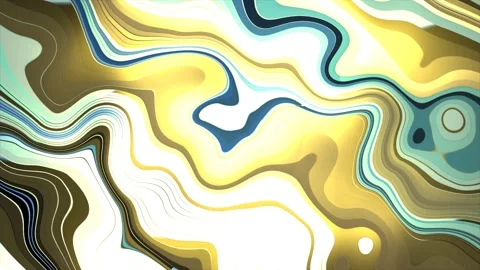 Abstract yellow iridescent liquid epoxy acrylic resin swirling twisted line.. Stock Footage 234285722