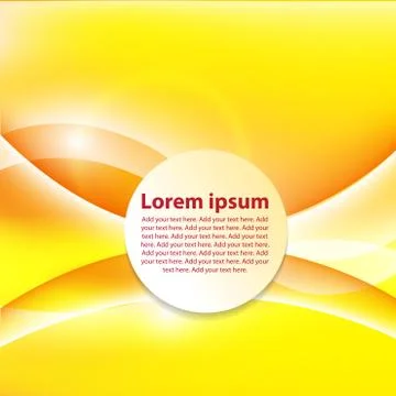 Abstract Yellow Light Background. Vector Stock Illustration
