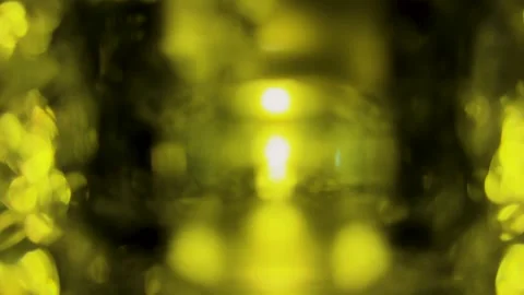 Abstract yellow light bokeh background Stock Footage 344986214