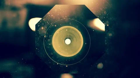Abstract yellow light composition with bokeh	 Foto stock