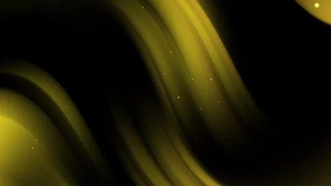 Abstract yellow light streaks on a dark background creating a fluid motion .. Video stock 313170445