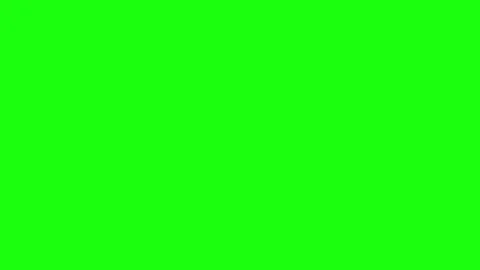 Abstract yellow light streaks moving across green screen background digital Stock Footage 346040001