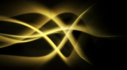 Abstract yellow light waves - seamless loop (FULL HD) Stockbeeldmateriaal 37225326