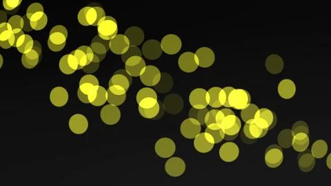 Abstract yellow lights bokeh pattern background イラスト素材