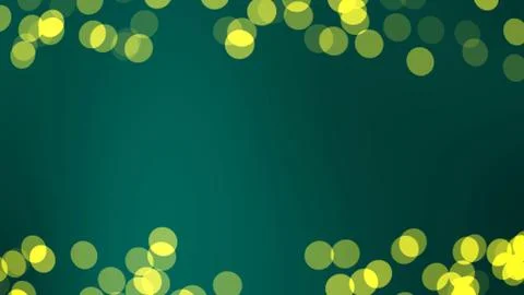 Abstract yellow lights bokeh pattern background whith copy space Stock Photos
