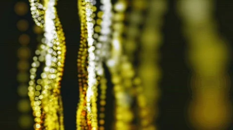 Abstract yellow lights wave Stock Footage 677954