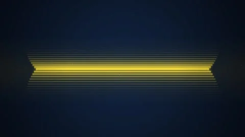 Abstract yellow line graphic animation on deep blue background Stock Footage 346006189