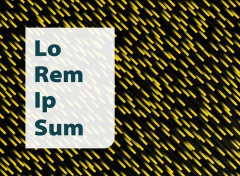 Abstract yellow line pattern design for cover background. illustration Illustrazione stock