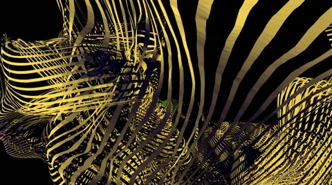 Abstract yellow lines flow 스톡 동영상 58216730