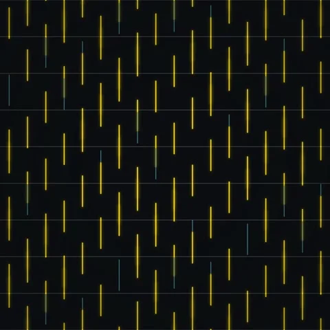 Abstract Yellow Lines Pattern on Black Background, Digital Art, Motion Grap.. Stock Footage 347810478