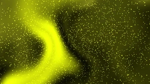 Abstract Yellow Liquid Swirl with Floating Particles Motion Background Video stock 339698257