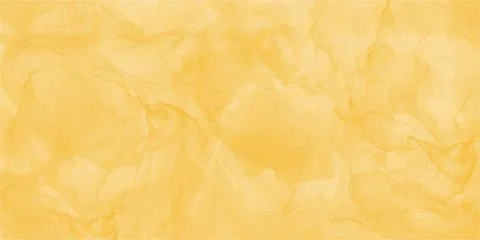Abstract yellow marble fluid painted background. Alcohol ink or watercolor art Stock Illustration